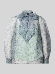 Regular Fit Schluppenbluse aus Seide von Marc Cain - 6