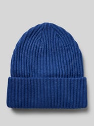 Czapka beanie z prążowanej dzianiny z brzegiem model ‘HEXO’ od Pieces - 24