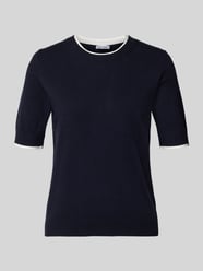 Sweter z dzianiny o kroju regular fit z okrągłym dekoltem od MORE & MORE - 13