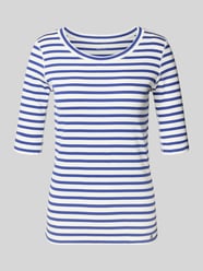 t-shirt z okrągłym dekoltem i rękawem o dł. 1/2 od s.Oliver RED LABEL - 13