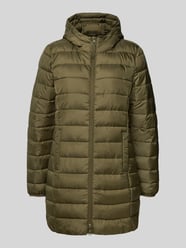 Płaszcz pikowany o kroju regular fit z kapturem od Tom Tailor Denim - 30