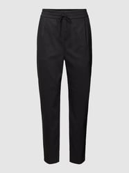 Stoffhose mit elastischen Bund von Drykorn Grau / Schwarz - 40