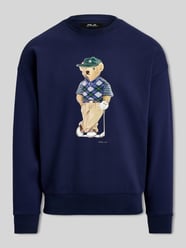 Sweter z dzianiny z nadrukiem polo bear z wyhaftowaniem od Polo Ralph Lauren - 25