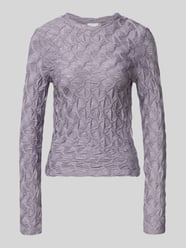 Shirt met lange mouwen, structuurmotief en ronde hals van Jake*s Collection - 44