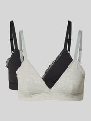 Bralette aus Baumwoll-Mix im 2er-Pack Modell 'MC Lace Triangle' von Calvin Klein Underwear - 14