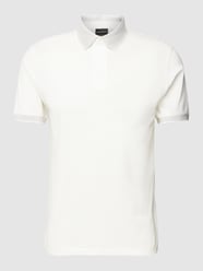 Poloshirt mit Label-Stitching von Emporio Armani Weiß - 44