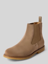 Chelsea Boots aus Rindsvelours mit Anziehschlaufe von BOSS Beige - 30