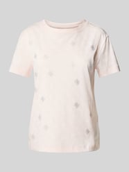 T-Shirt mit geripptem Rundhalsausschnitt Modell 'CHRYSANTA' von Guess Activewear Pink - 2