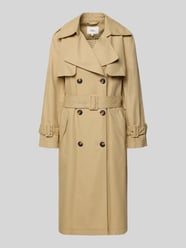 Regular fit Trenchcoat van Mix van katoen en lyocell van s.Oliver RED LABEL Beige - 2