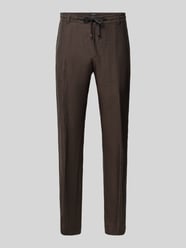 Spodnie lniane o kroju slim fit z tunelem model 'Sake' od JOOP! COLLECTION - 10