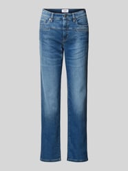 Straight leg jeans met paspelzakken, model 'PEARLIE' van Cambio - 34