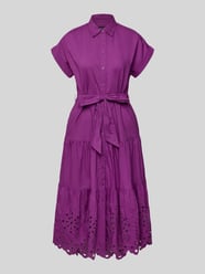 Hemdblusenkleid mit Lochstickerei von Lauren Ralph Lauren - 43