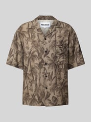 Vrijetijdsoverhemd met knoopsluiting van REVIEW Beige - 23