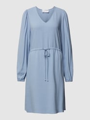 Mini-jurk met V-hals, model 'VIVA' van Selected Femme Blauw / turquoise - 44