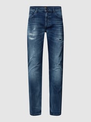 Jeans im Destroyed-Look Modell 'Delaware' von BOSS Orange Blau - 40