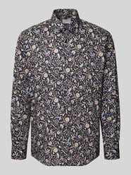 Comfort fit zakelijk overhemd van katoen met kentkraag van ETERNA - 3