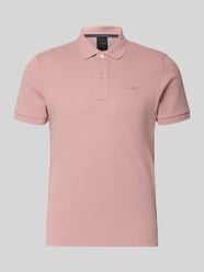 Slim Fit Poloshirt mit Logo-Stitching von Geox Pink - 7