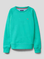 Sweatshirt met labelstitching van Gant Groen - 12