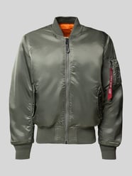 Bomberjacke mit Stehkragen und Pattentaschen von Alpha Industries - 9