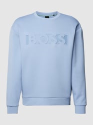 Sweatshirt met label in reliëf, model 'Sovered' van BOSS Green - 9