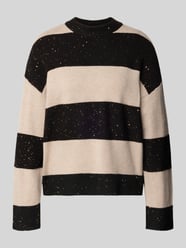 Sweter z dzianiny o kroju oversized z prążkowanymi wykończeniami od Christian Berg Woman - 30