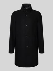 Regular fit lange wollen jas met gewatteerde inzet van Marc O'Polo - 6