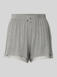 Loose Fit Pyjama-Shorts mit Spitzenbesatz Modell 'Kimmy' von CCDK Copenhagen Grau - 13