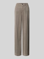 Wide fit corduroy broek met lyocell van Marc Cain - 29