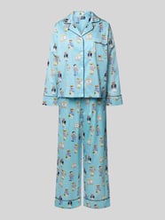 comfort fit pyjama van puur katoen model 'Iconic Bear' van Polo Ralph Lauren - 12