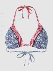 Bikinibovenstukje in triangelmodel met neckholder van s.Oliver RED LABEL Blauw / turquoise - 9