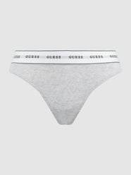 Stringi z paskiem z logo od Guess Szary - 35