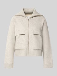 Oversized Bomberjacke aus Baumwoll-Mix Modell 'COTTON-WOOL KNIT' von ARMEDANGELS Beige - 13