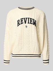 Strickpullover mit Label-Stitching von REVIEW - 1