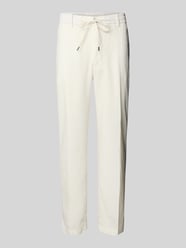 Regular Tapered Fit Leinenhose mit Tunnelzug Modell 'Kane' von BOSS - 11