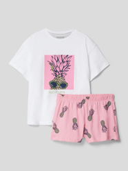 Pyjama met motiefprint van Schiesser Roze - 13