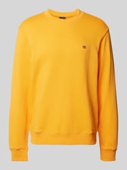 Sweatshirt mit Label-Stitching Modell 'BALIS' von Napapijri Orange - 43