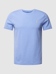 T-Shirt mit Label-Stitching von Polo Ralph Lauren Blau - 36