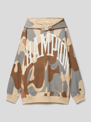 Hoodie mit Allover-Muster Modell 'Rochester' von CHAMPION Braun - 17