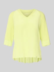 T-shirt z dekoltem w serek i rękawem o dł. 3/4 od Marc Cain - 28