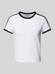 T-shirt met contraststrepen van Review - 11