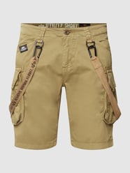 Shorts mit Cargotaschen Modell 'UTILITY' von Alpha Industries Grün - 12