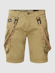 Korte broek met cargozakken, model 'UTILITY' van Alpha Industries Groen - 21