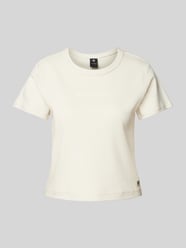 T-Shirt mit Label-Stitching von G-Star Raw Beige - 7