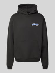 Oversized Hoodie mit Label-Print von Multiply Apparel Schwarz - 24