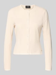 Gebreid jack met Labeldetail van Marc Cain Beige - 24