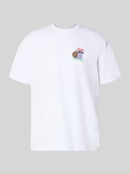 T-shirt met labelprint en ronde hals van Les Deux - 22