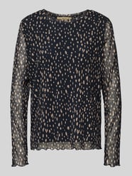 Bluzka z siateczki z długim rękawem i okrągłym dekoltem od Smith and Soul - 41