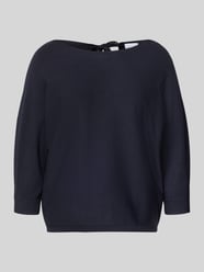relaxed fit pullover van viscosemix in brei-look van COMMA - 1