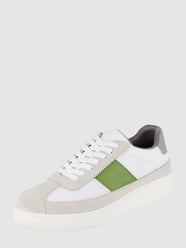 Sneaker aus Leder und Textil Modell 'Oscar' von Selected Homme Weiß - 10