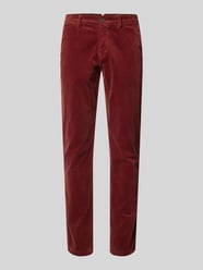 Slim Fit Cordhose Modell 'Subway' von g1920 Rot - 1